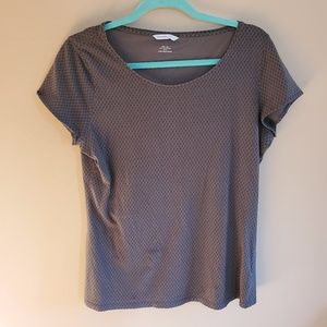 🌸 2-4-1 🌸 H&M Patterned gray tee sz L